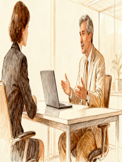 Stefan Schulz im persönlichen Beratungsgespräch